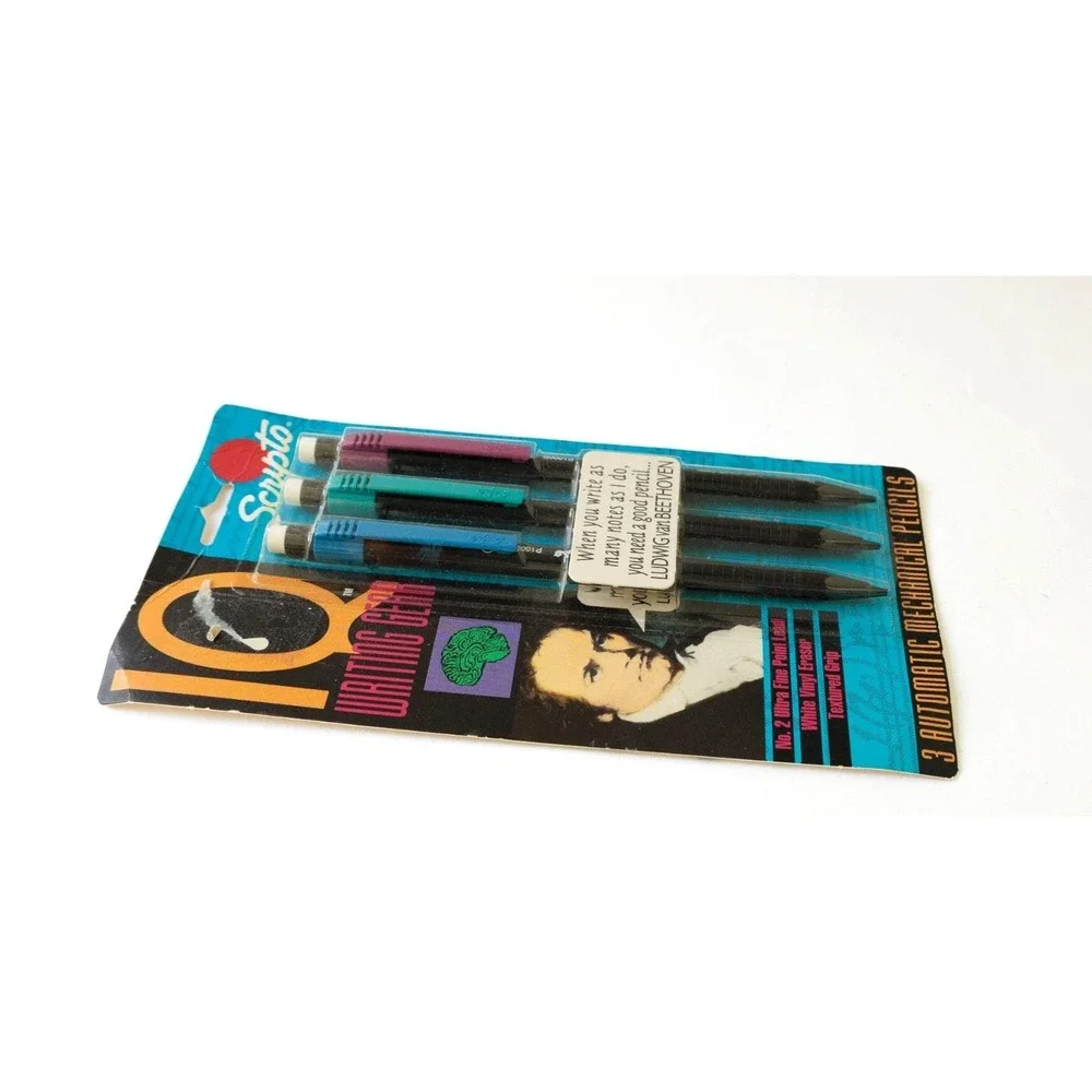 Vintage 1990s Scripto IQ Automatic Mechanical Pencils 3 Pack